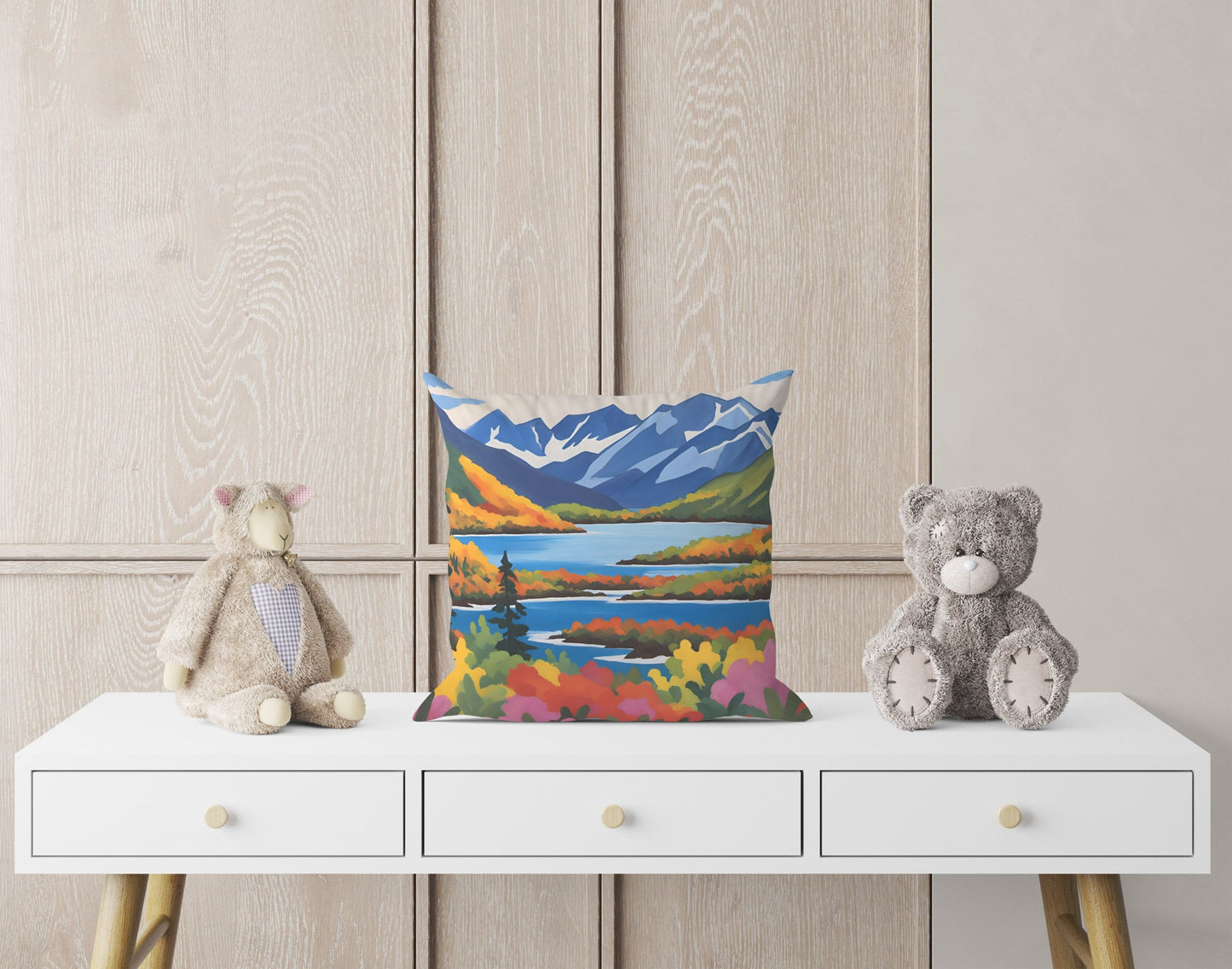 Lake Clark National Park, Decorative Pillow, Usa Travel Pillow, Soft Pillow Cases, Square Pillow, Farmhouse Pillow, Pillow Cases Kids