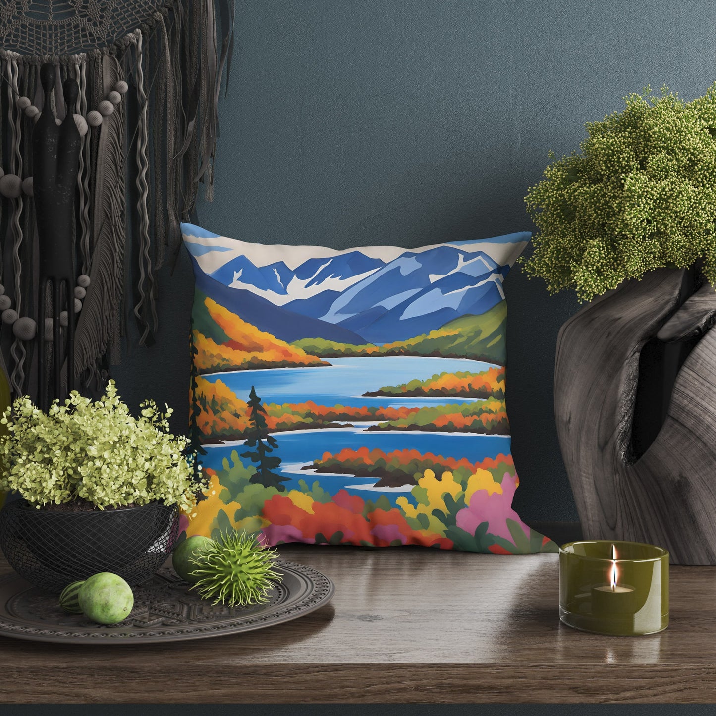 Lake Clark National Park, Decorative Pillow, Usa Travel Pillow, Soft Pillow Cases, Square Pillow, Farmhouse Pillow, Pillow Cases Kids