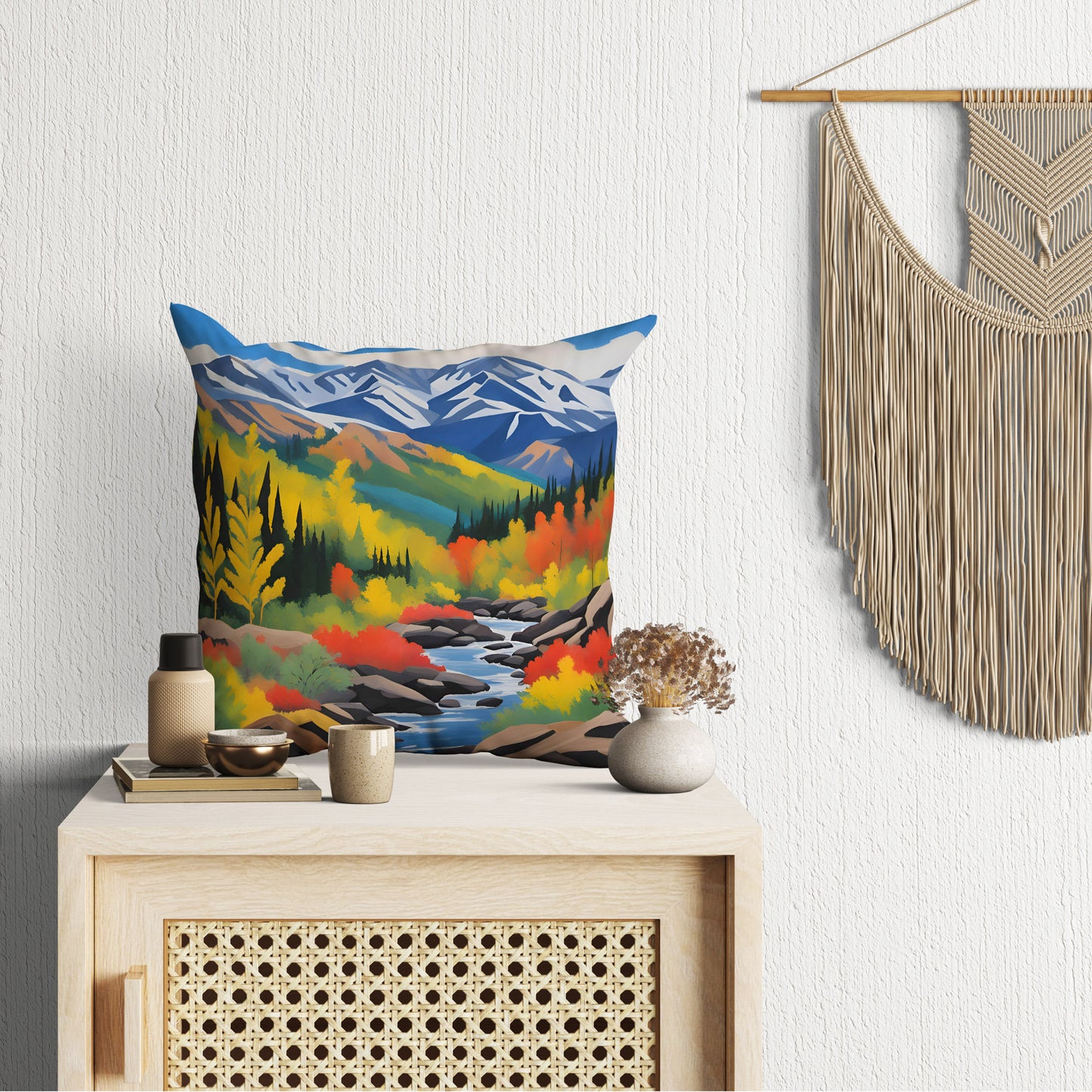 Wrangell St. Elias National Park, Decorative Pillow, Usa Travel Pillow, Modern Pillow, 24X24 Pillow Case, Home Decor Pillow, Sofa Pillows
