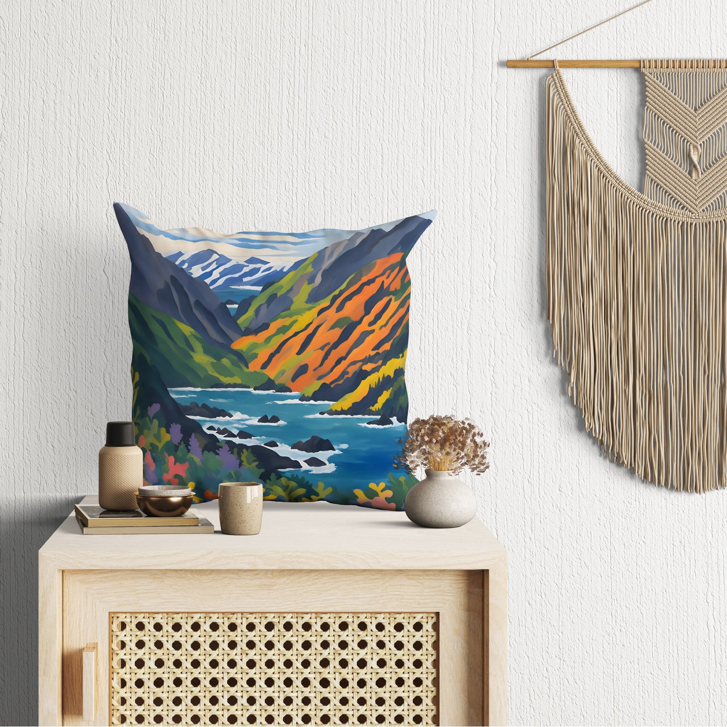 Kenai Fjords National Park, Alaska Toss Pillow, Usa Travel Pillow, Artist Pillow, Contemporary Pillow, Square Pillow, Playroom Decor