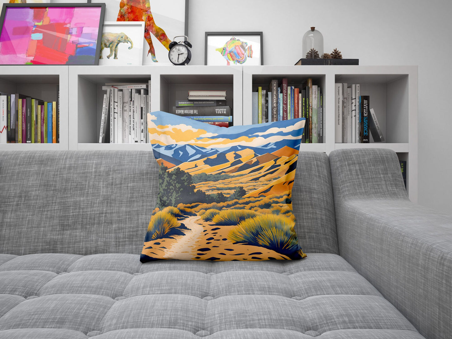 Mosca Pass Trail In Great Sand Dunes National Park, Colorado Throw Pillow, Usa Travel Pillow, Soft Pillow Cases, 18 X 18 Pillow Covers