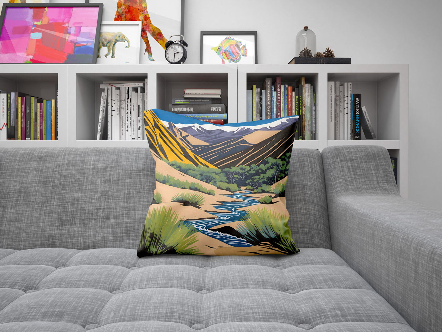 Great Sand Dunes National Park, Colorado Decorative Pillow, Usa Travel Pillow, Artist Pillow, Contemporary Pillow, 20X20 Pillow Cover