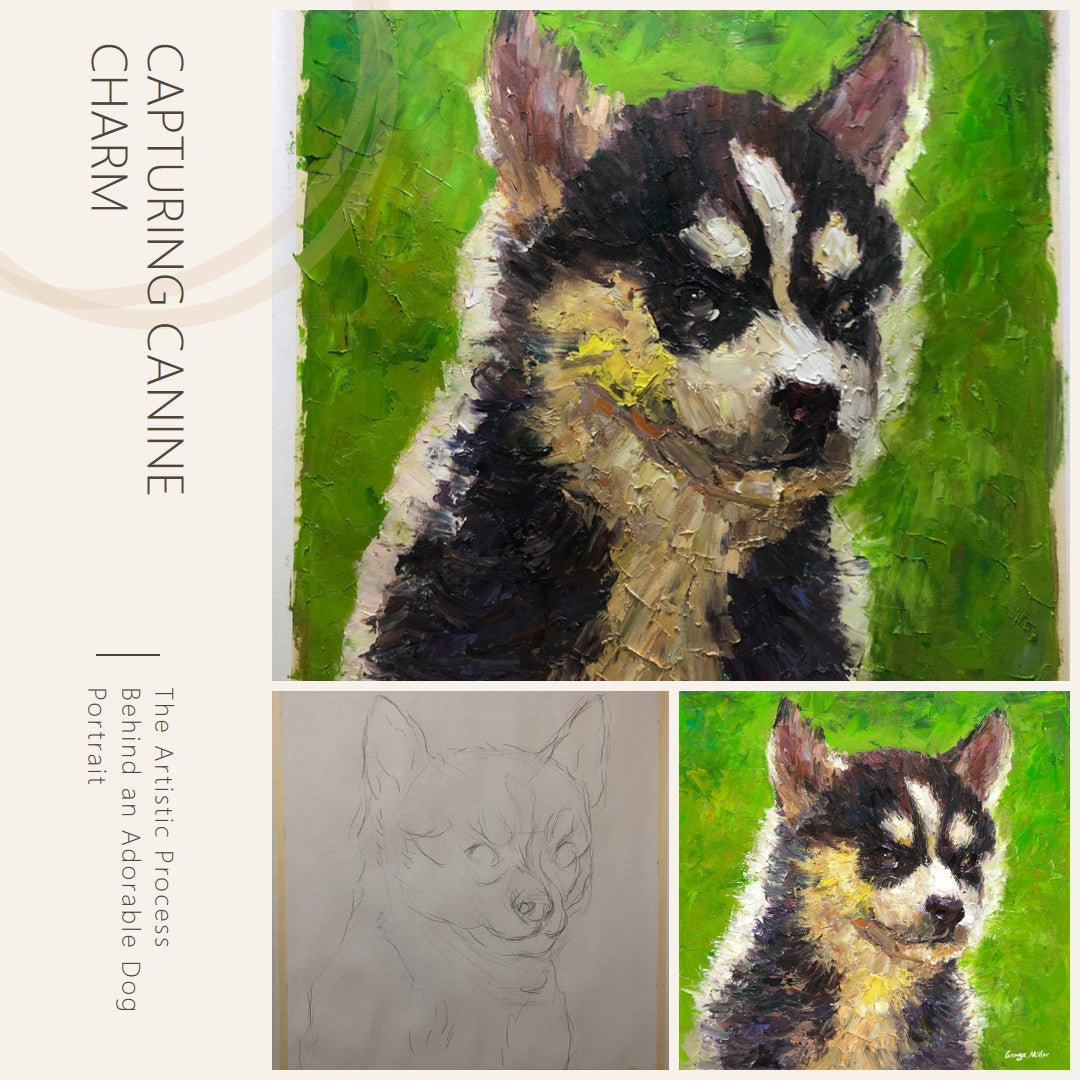 Capturing Canine Charm: The Artistic Process Behind an Adorable Dog Portrait