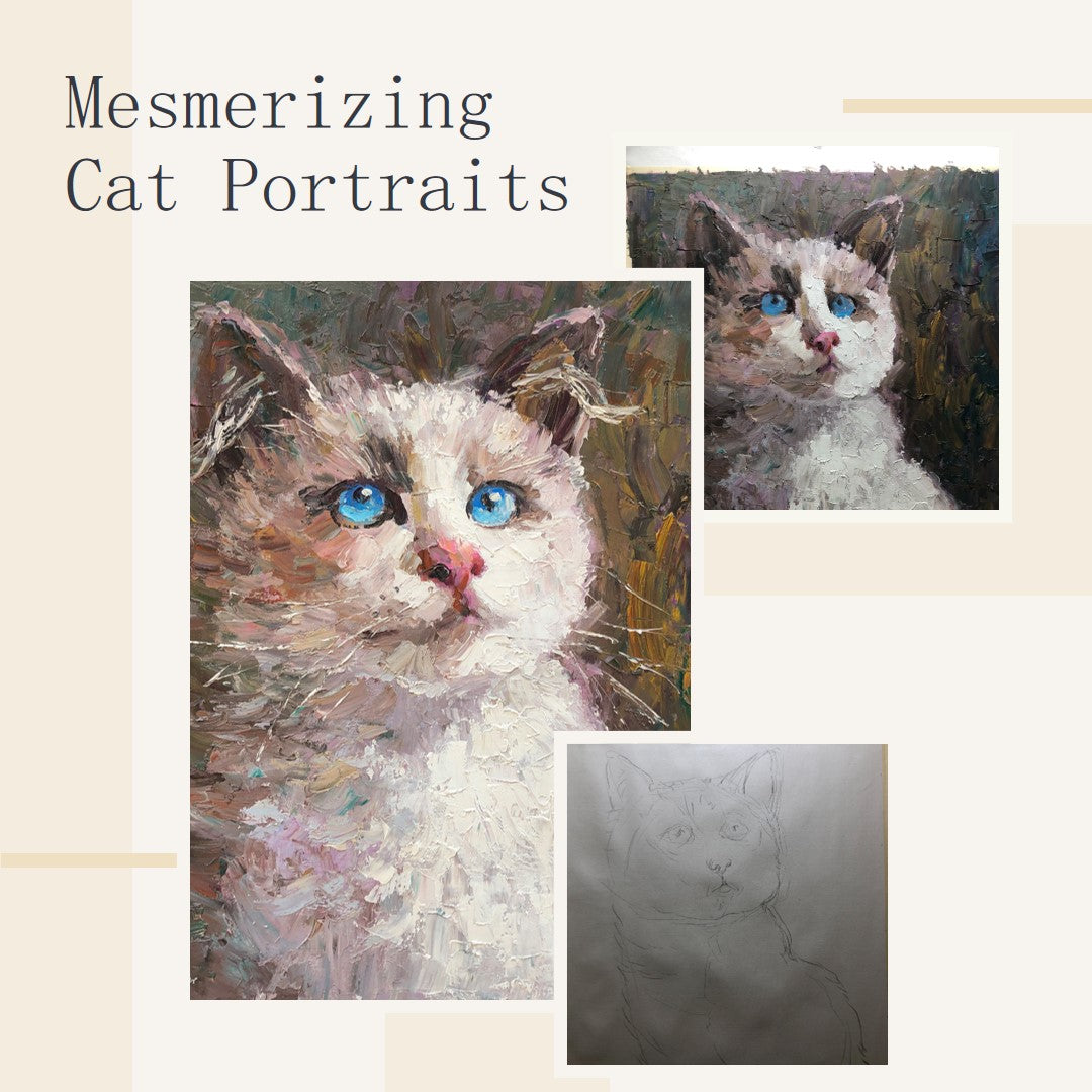 Bringing Feline Beauty to Life: The Artistic Process Behind a Mesmerizing Cat Portrait