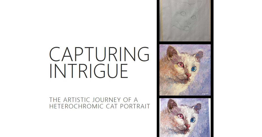 Capturing Intrigue: The Artistic Journey of a Heterochromic Cat Portrait