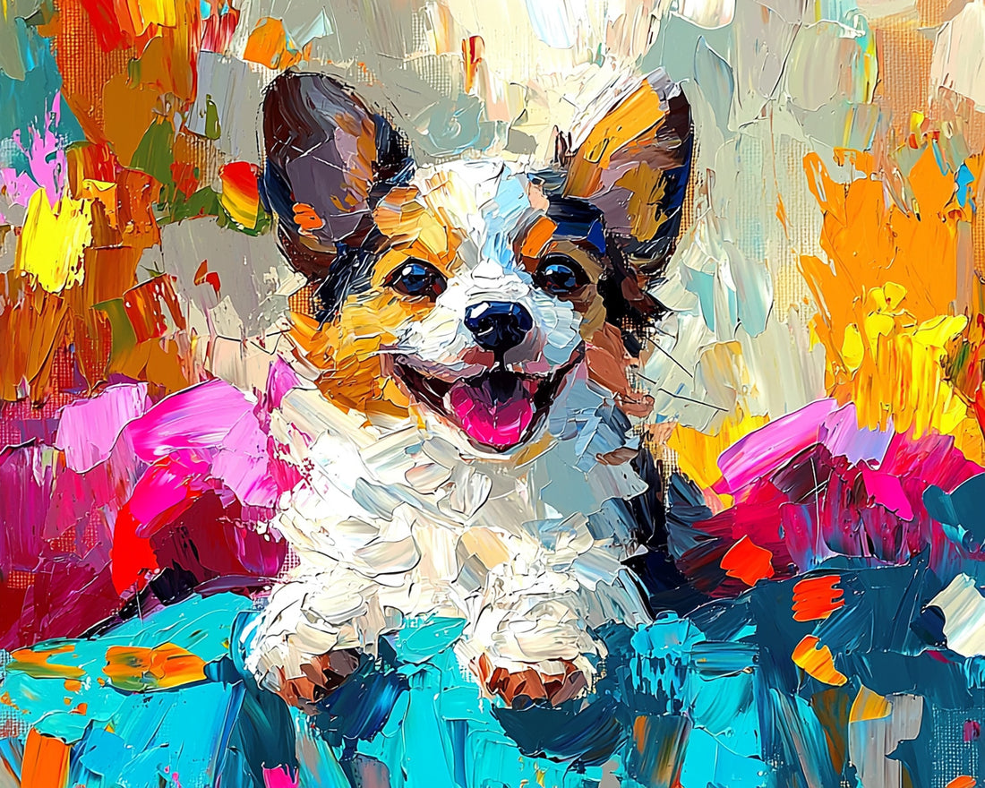A Palette of Joy: My Digital Journey in Creating a Canine Masterpiece