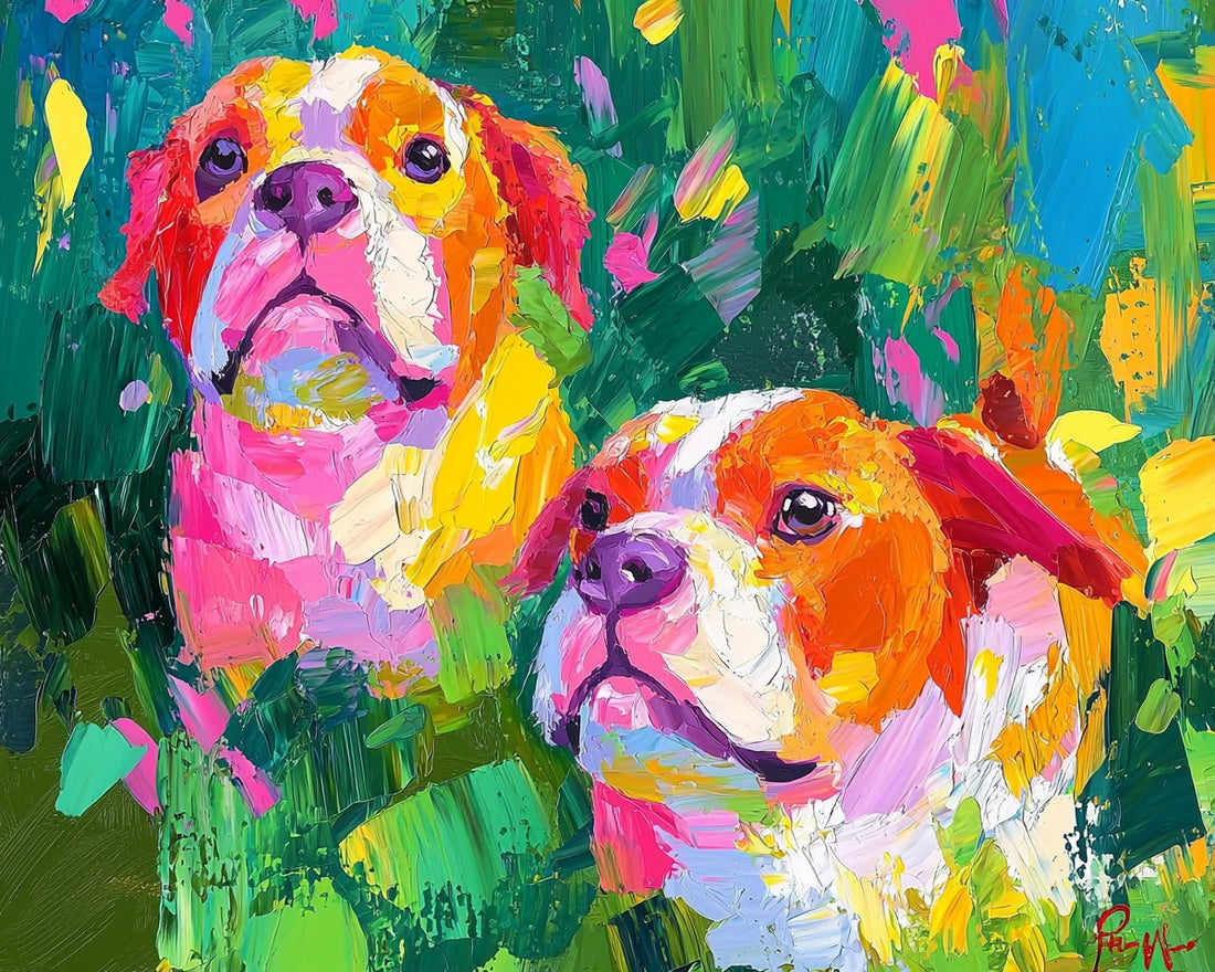 Digital Palette Knife Magic: Bringing Canine Companions to Life in Pixels