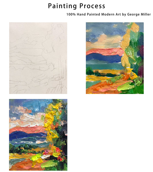 Brushstrokes of Nature: My Journey from Sketch to Vivid Landscape