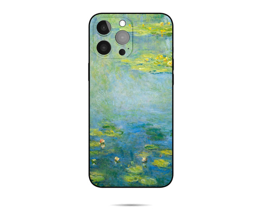 Claude Monet Waterlilies iPhone Case for iPhone 17/16/15 - Slim Silicone Art Cover