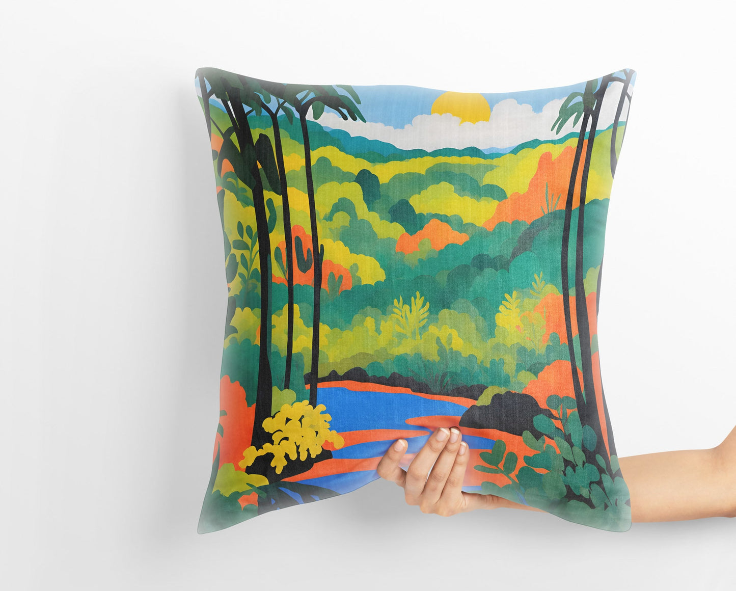 Halekala National Park Tapestry Pillows, Usa Travel Pillow, Modern Pillow, 20X20 Pillow Cover, Home And Living, Pillow Cases For Kids