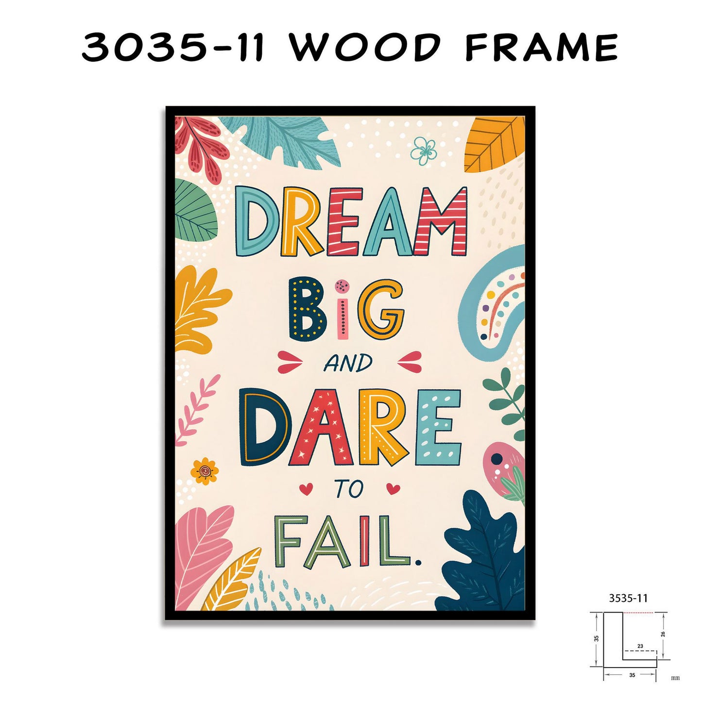 Boho Wall Art | Dream Big Typography | Colorful Inspirational Print | Nursery Decor | Digital or Canvas