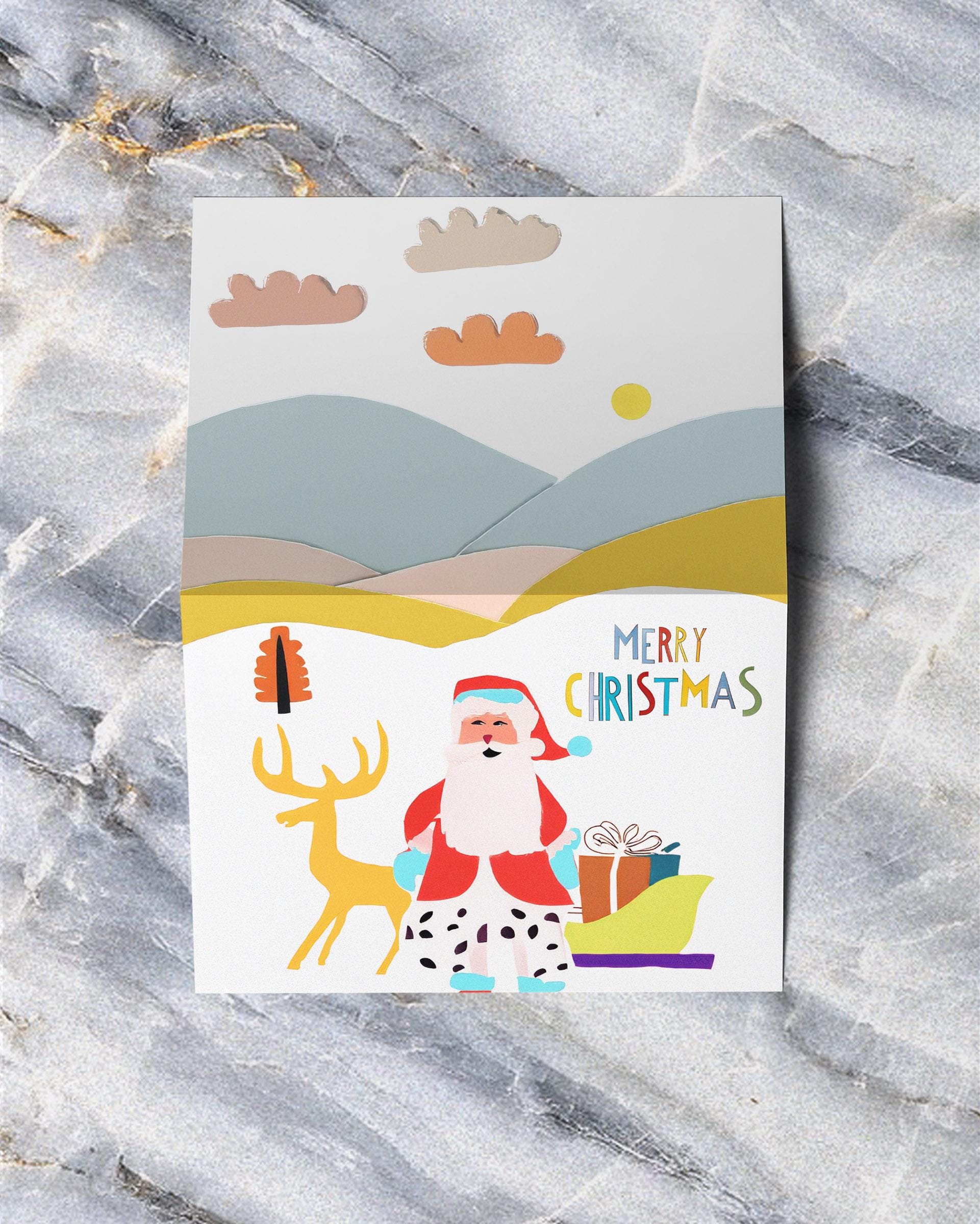 Handcrafted Christmas Card Pack | George Miller Whimsical Art | 10 Festive Illustrations