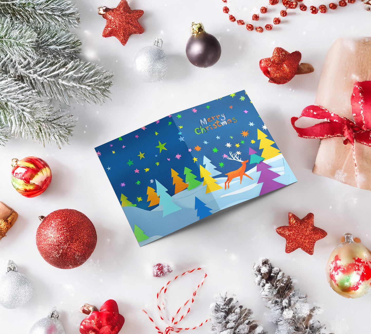 Festive Art Christmas Cards | George Miller Design Set | 10 Whimsical Holiday Scenes