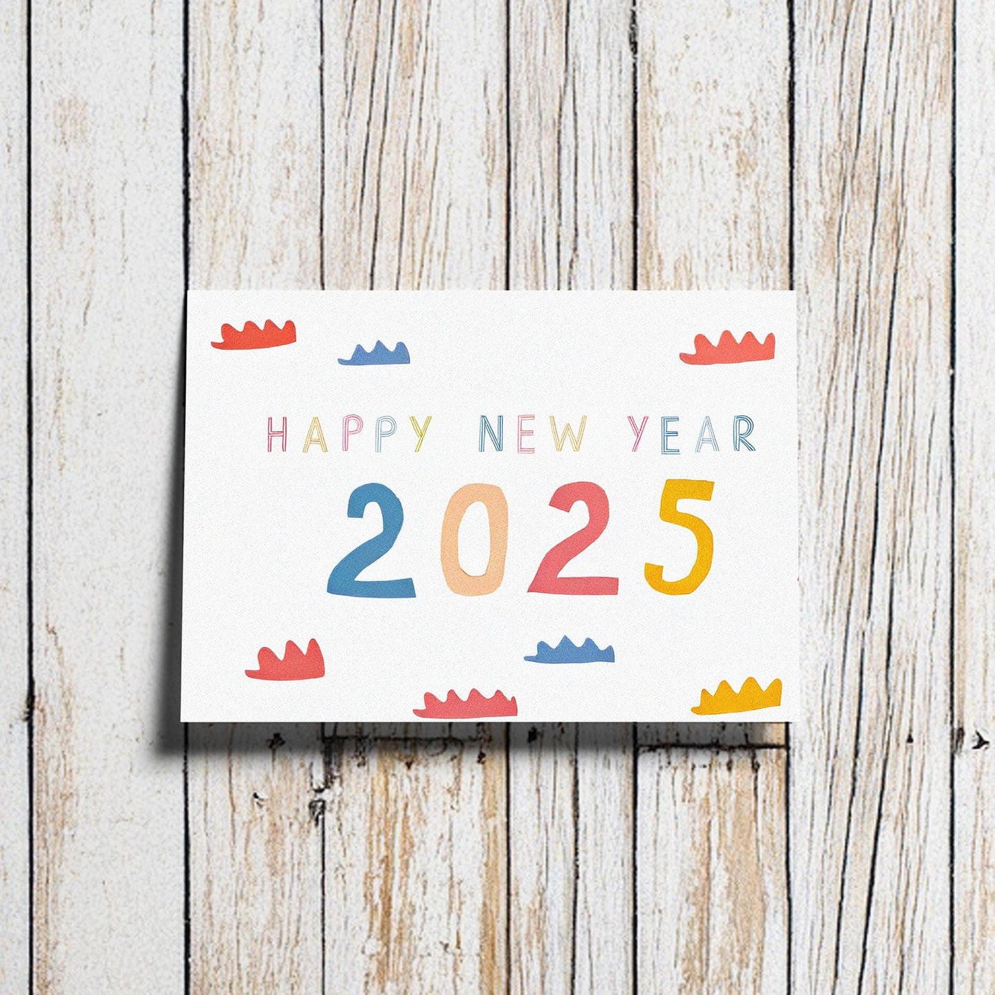 Modern New Year Celebration Cards | Instant Artistic Download
6. Unique 2025 Greeting Cards | Colorful Digital New Year Art