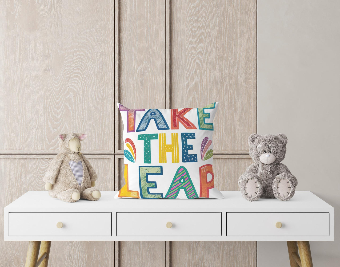 Cheerful &#39;Take the Lead&#39; Cushion | Motivational Office Decor | Inspirational Gift