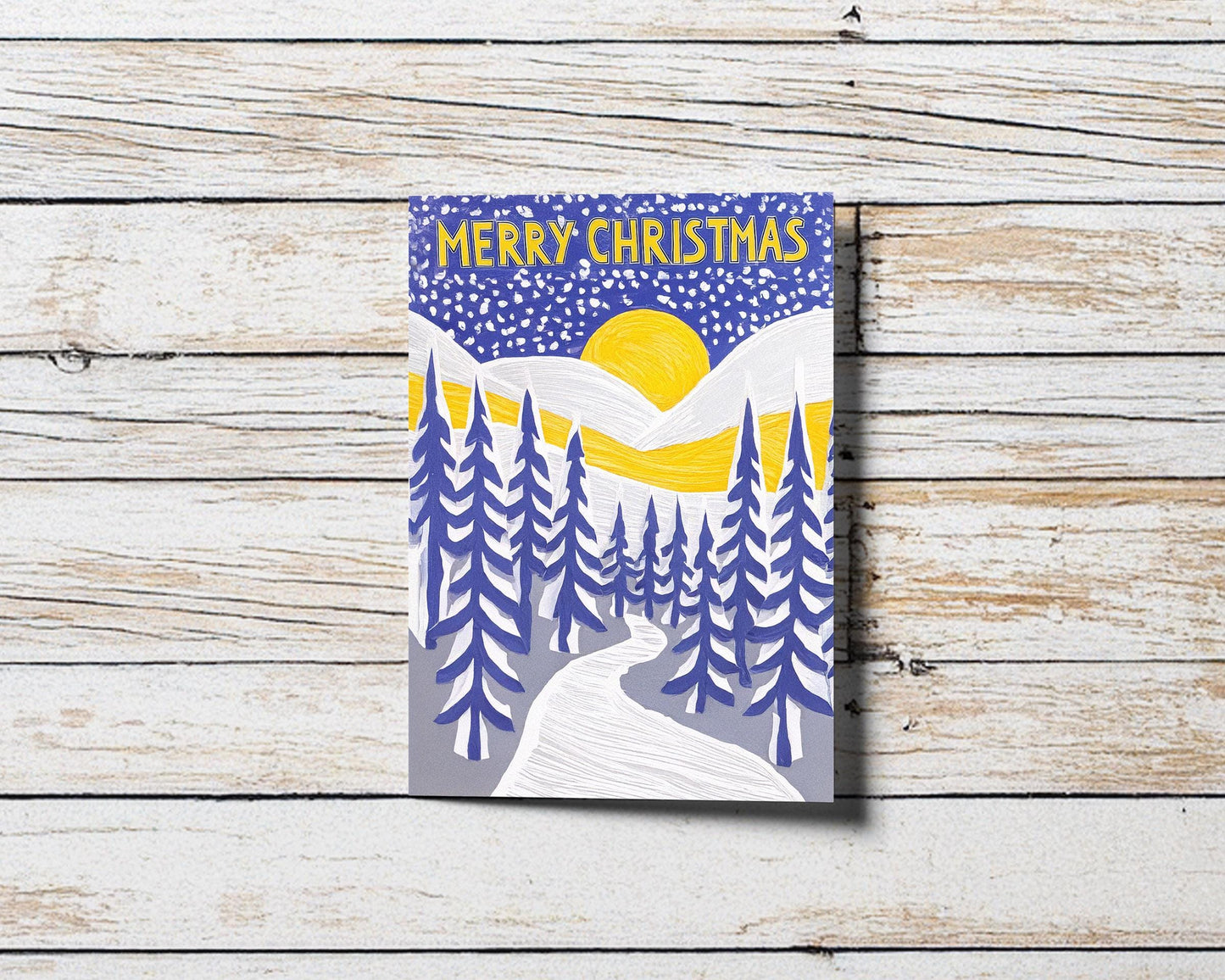 Nature-Inspired Christmas Art | Modern Festive Card | George Miller Winter Design