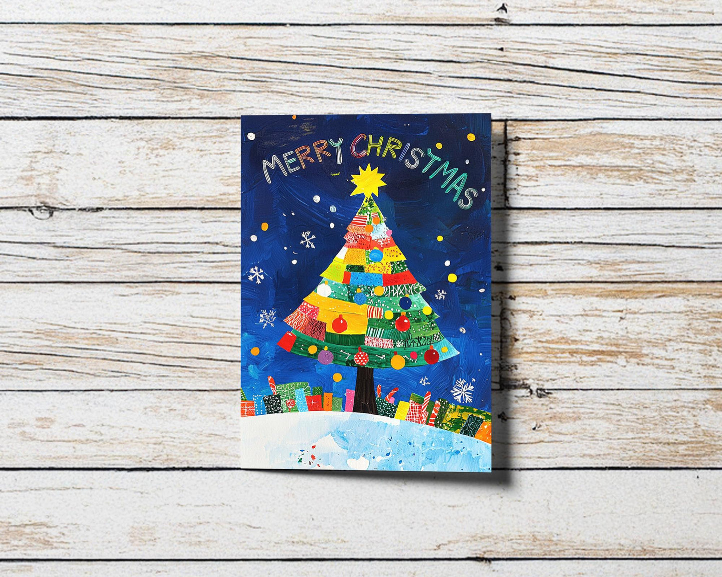 Merry Christmas Digital Cards | Vibrant Festive Designs | Santa, Trees, Winter Scenes | 10 Instant Downloads