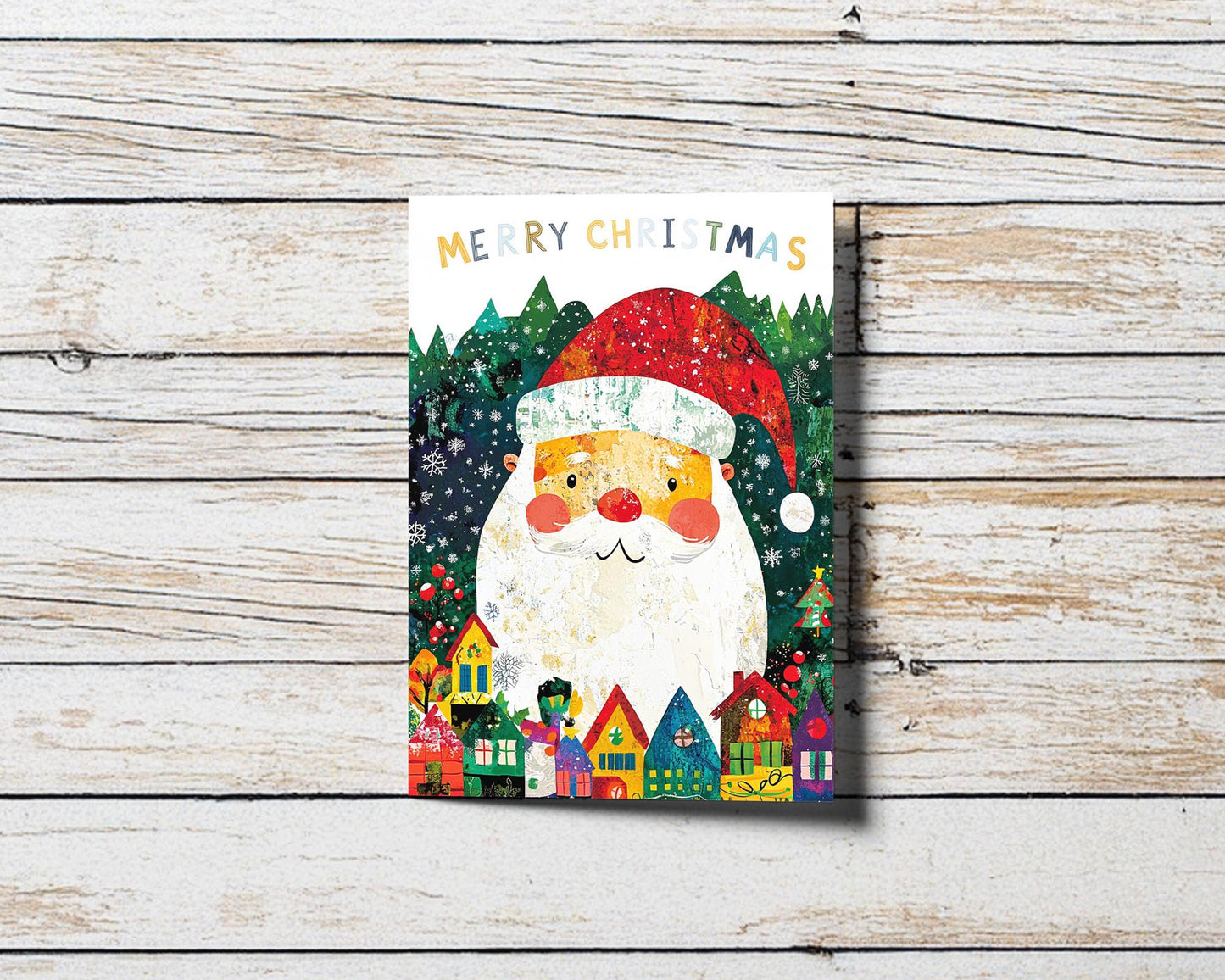 Christmas Cards Digital Download | Festive Art by George Miller | 10 Colorful Holiday Greetings | Instant Printable