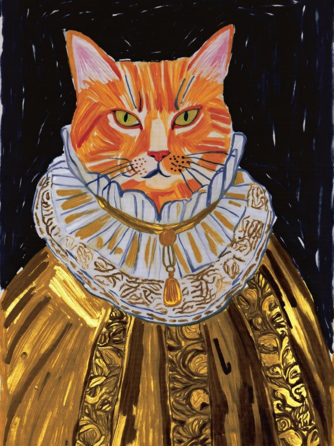 Personalized Pet Portrait – Custom Digital Fantasy Pet in Knight or Royal Costume