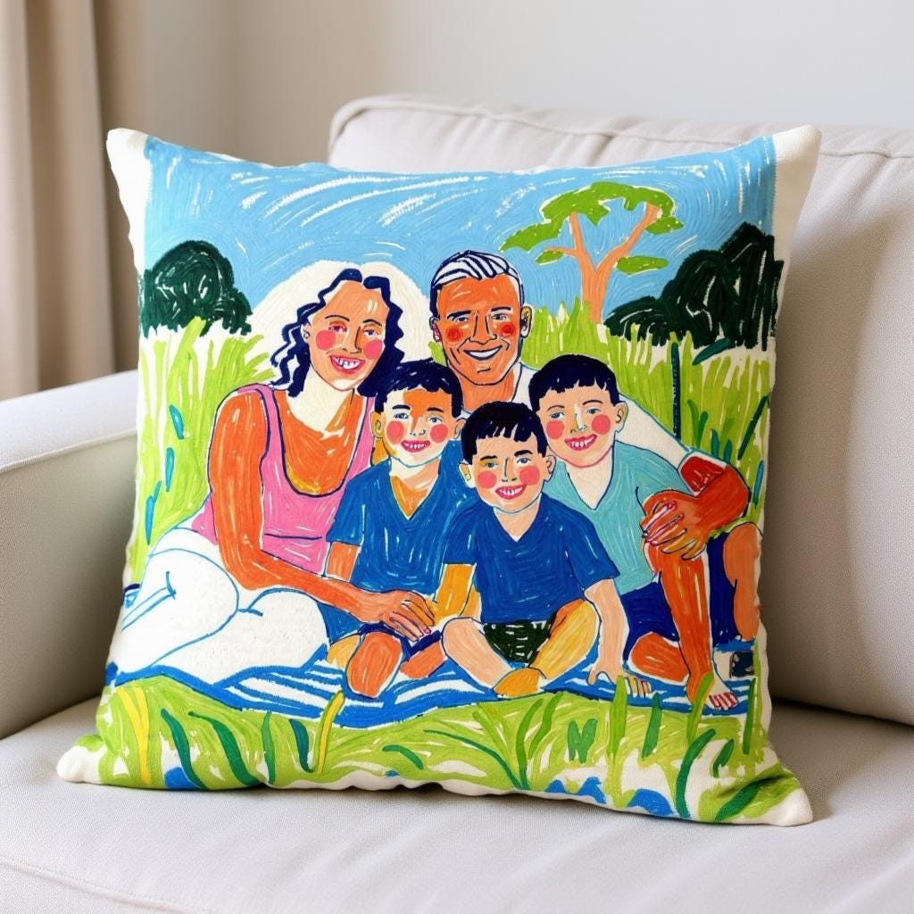 Photo to Pillow Custom Art – Heirloom Gift for Mom