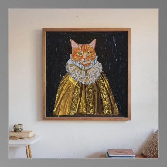 Custom Pet Portrait from Photo – Knight, Hero, or Adventurer Style on Canvas – Whimsical Art for Dogs, Cats, or Birds