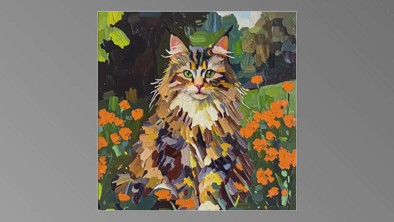 Custom Impasto Pet Portrait – Textured Digital Oil Style Painting from Your Photo, 1-Day Delivery & Free Revision
