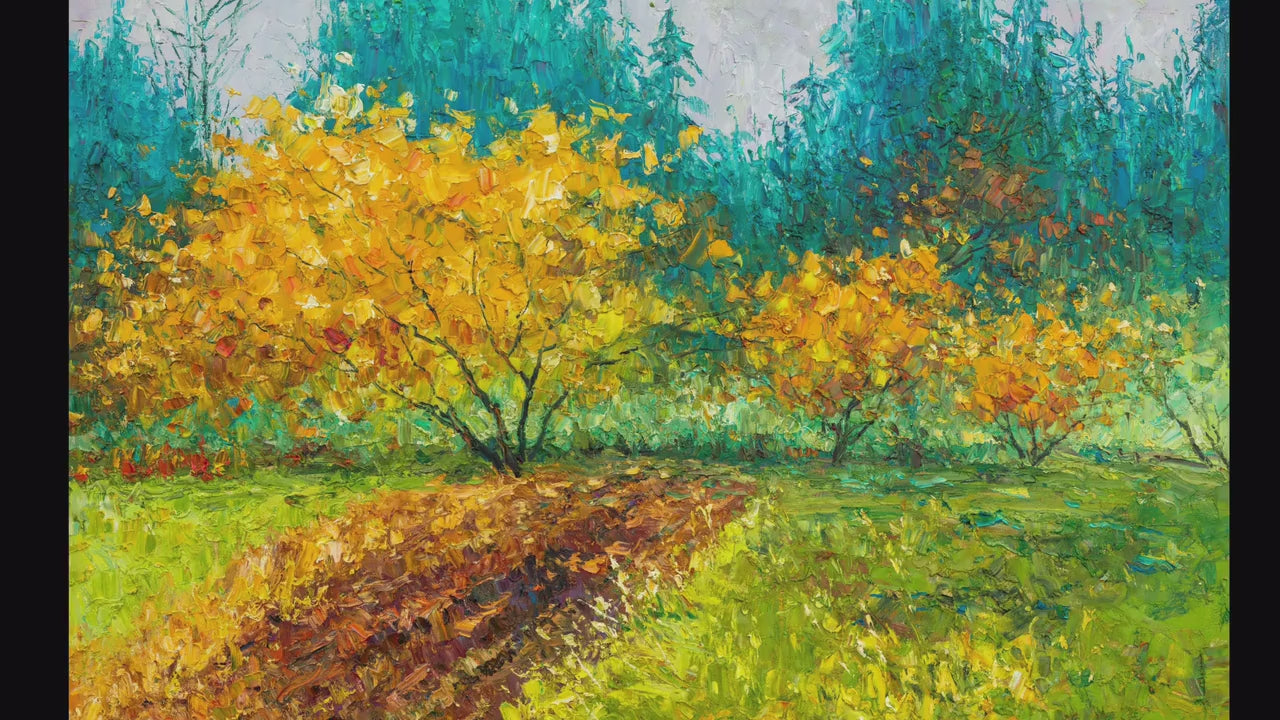 Landscape Oil Painting Spring Forest Original Art, Fine Art, Wall Art Painting, Landscape Wall Art, Extra Large Painting, Modern Painting