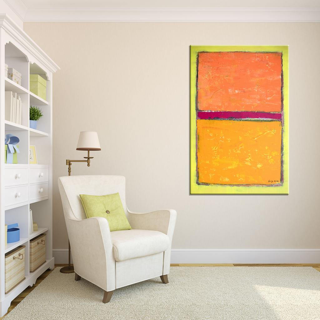 Abstract Painting, Oil Painting, Mark Rothko, Original Painting, Abstract Oil Painting, Abstract Canvas Art, Large Abstract Art, Yellow