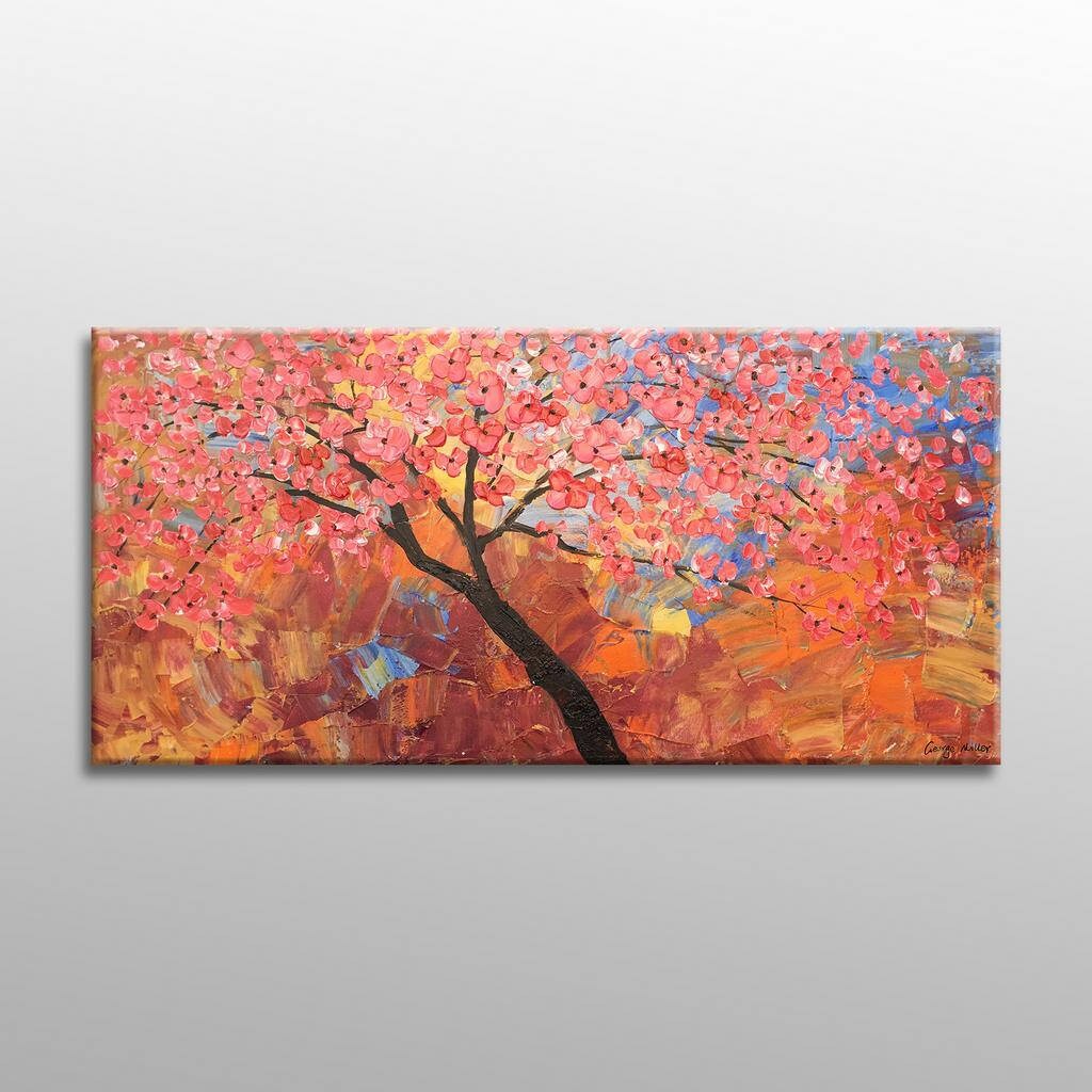 Oil Painting Large Abstract Painting Contemporary Art Original Artwork Flower Art Oil Painting Abstract Canvas Painting Tree Painting Floral