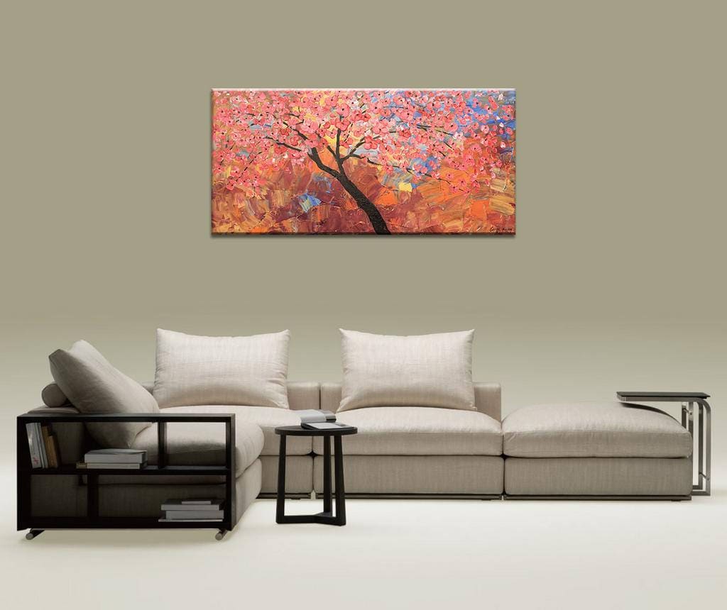 Oil Painting Large Abstract Painting Contemporary Art Original Artwork Flower Art Oil Painting Abstract Canvas Painting Tree Painting Floral