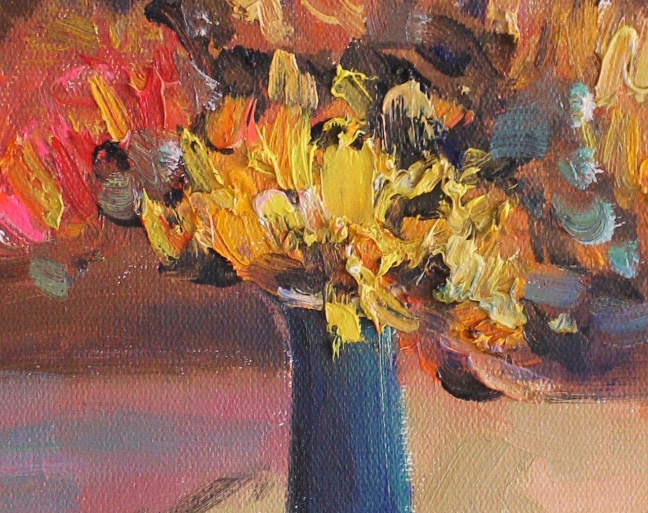 Oil Painting Still Life, Floral Painting, Original Abstract Art, Kitchen Wall Decor, Home Decor, Oil Painting Abstract, Canvas Art, 12x16