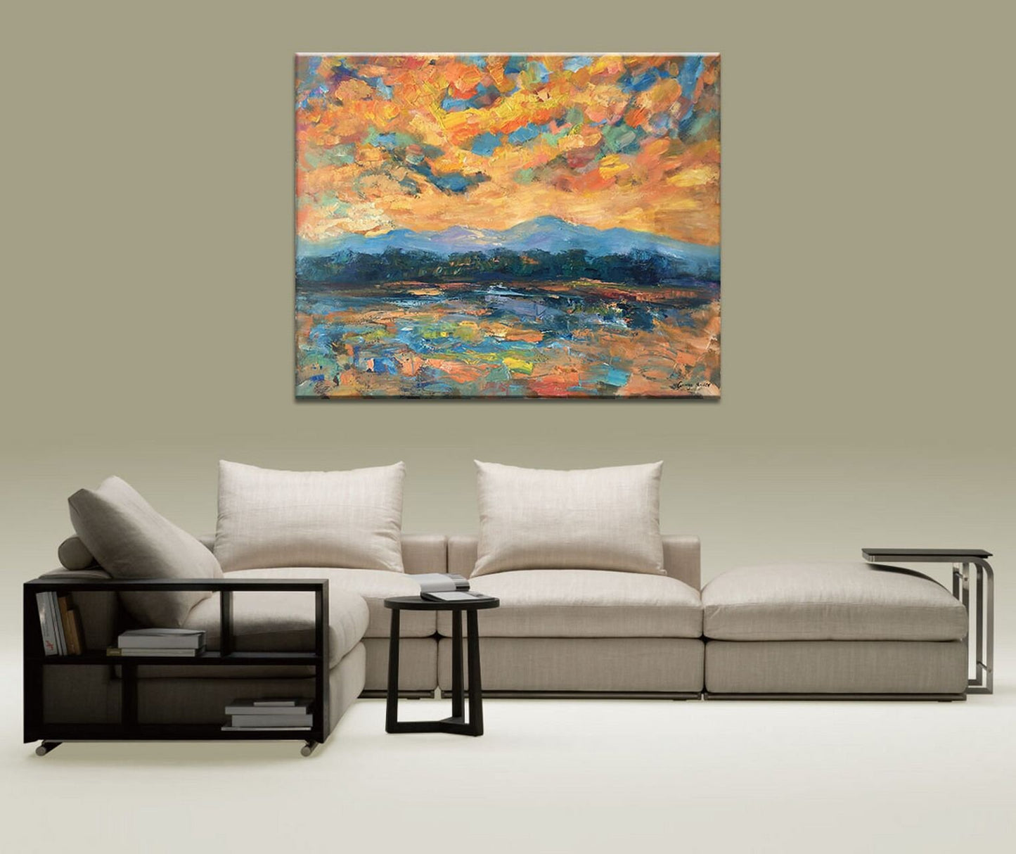 Abstract Art, Contemporary Art, Original Oil Painting, Abstract Canvas Art, Landscape Painting, Wall Decor, Art Decor, Large Abstract Art