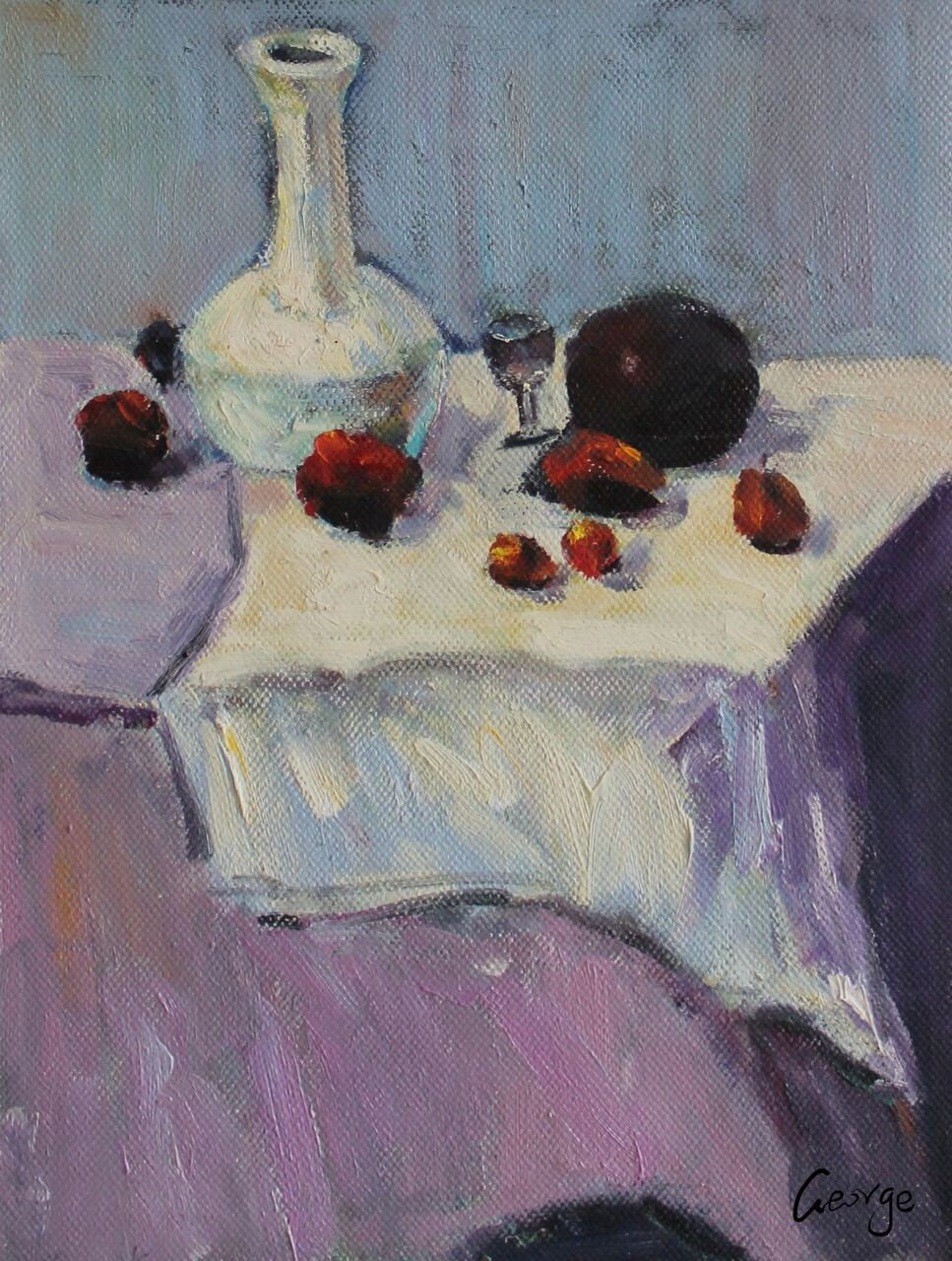 Oil Painting Still Life, Canvas Painting, Abstract Art, Original Oil Painting, Small Oil Painting, Canvas Wall Art, Still Life Painting