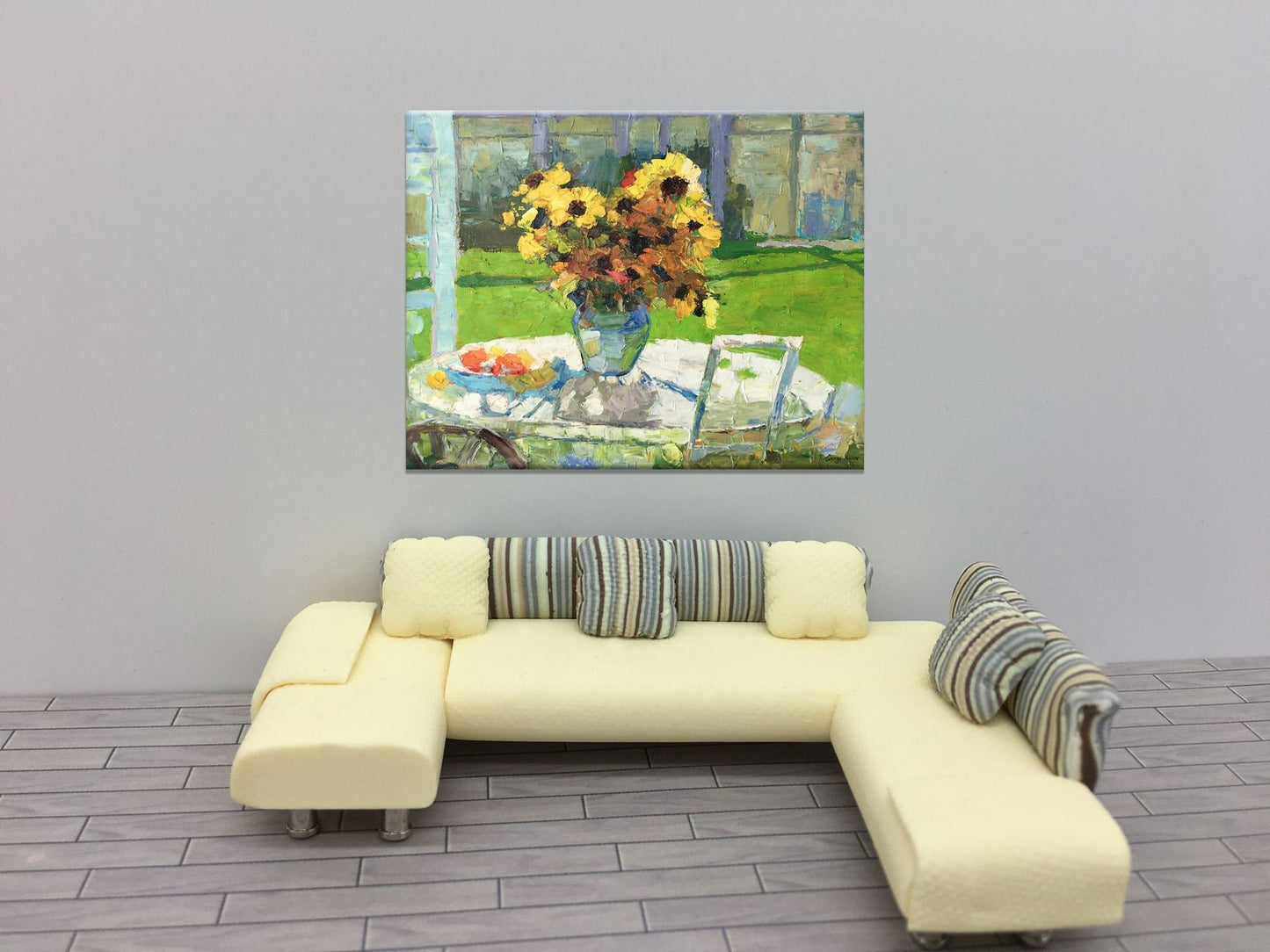 Flower Painting, Sunflowers Oil Painting, Original Art, Modern Art, Palette Knife Painting, Oil Painting, Abstract Flower Painting