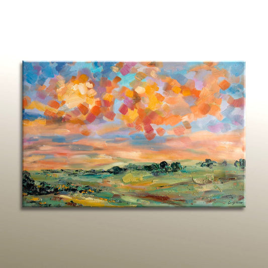 Landscape Painting, Oil Painting, Landscape Oil Painting, Original Artwork, Large Canvas Wall Art, Contemporary Art, Oil Painting Abstract