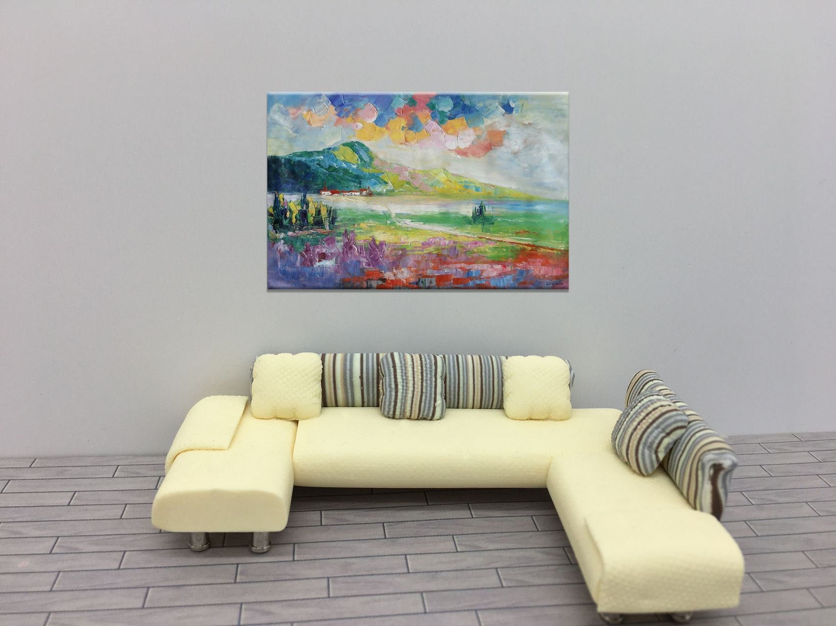 Oil Painting Landscape, Large Wall Decor, Abstract Landscape Painting, Original Painting, Abstract Canvas Art, Abstract Painting, Large Art