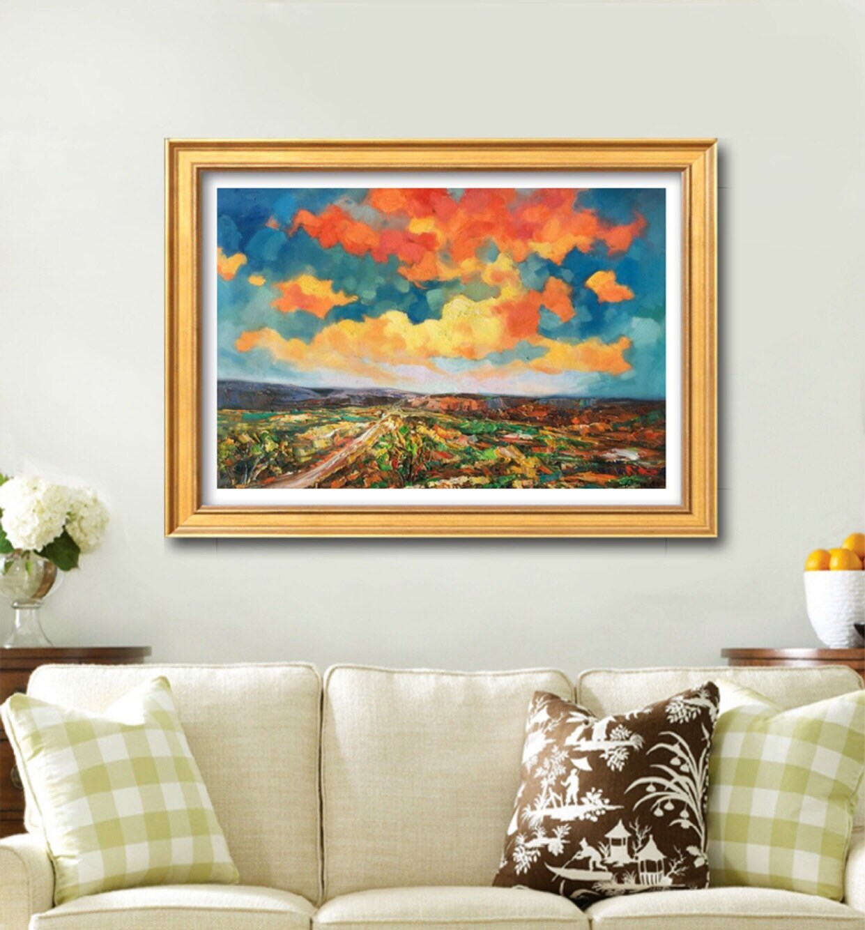Abstract Landscape Oil Painting Skyscape, Canvas Art, Oil Painting, Abstract Landscape, Extra Large Abstract Painting, Modern Painting