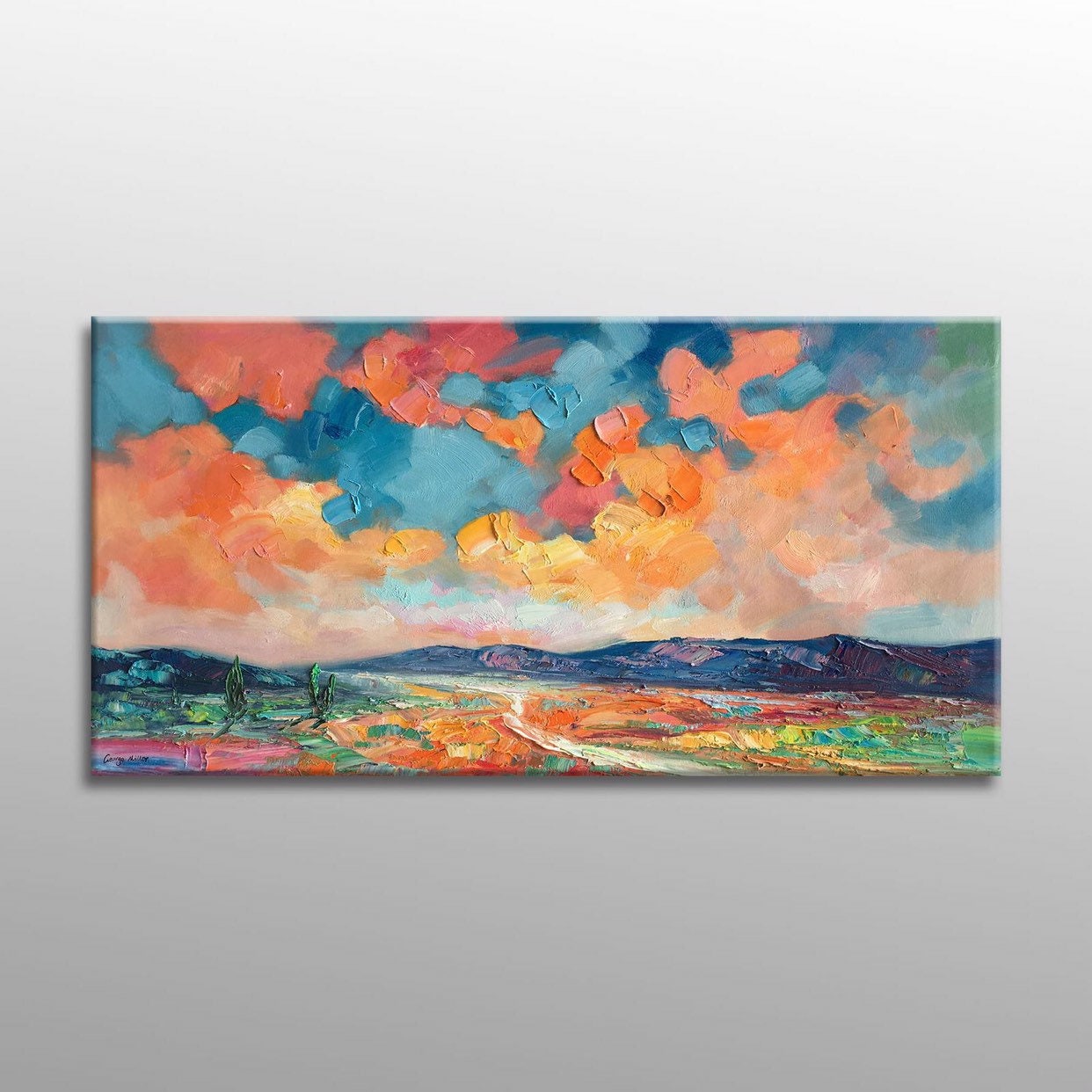 Canvas Painting, Abstract Art, Large Painting, Original Artwork, Canvas Wall Decor, Contemporary Painting, Abstract Landscape Painting