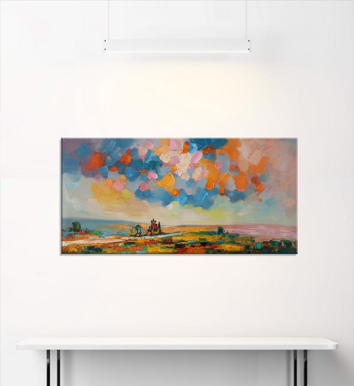 Abstract Painting, Landscape Painting, Spring, Abstract Canvas Art, Original Abstract Painting, Wall Art, Abstract Oil Painting, Modern Art
