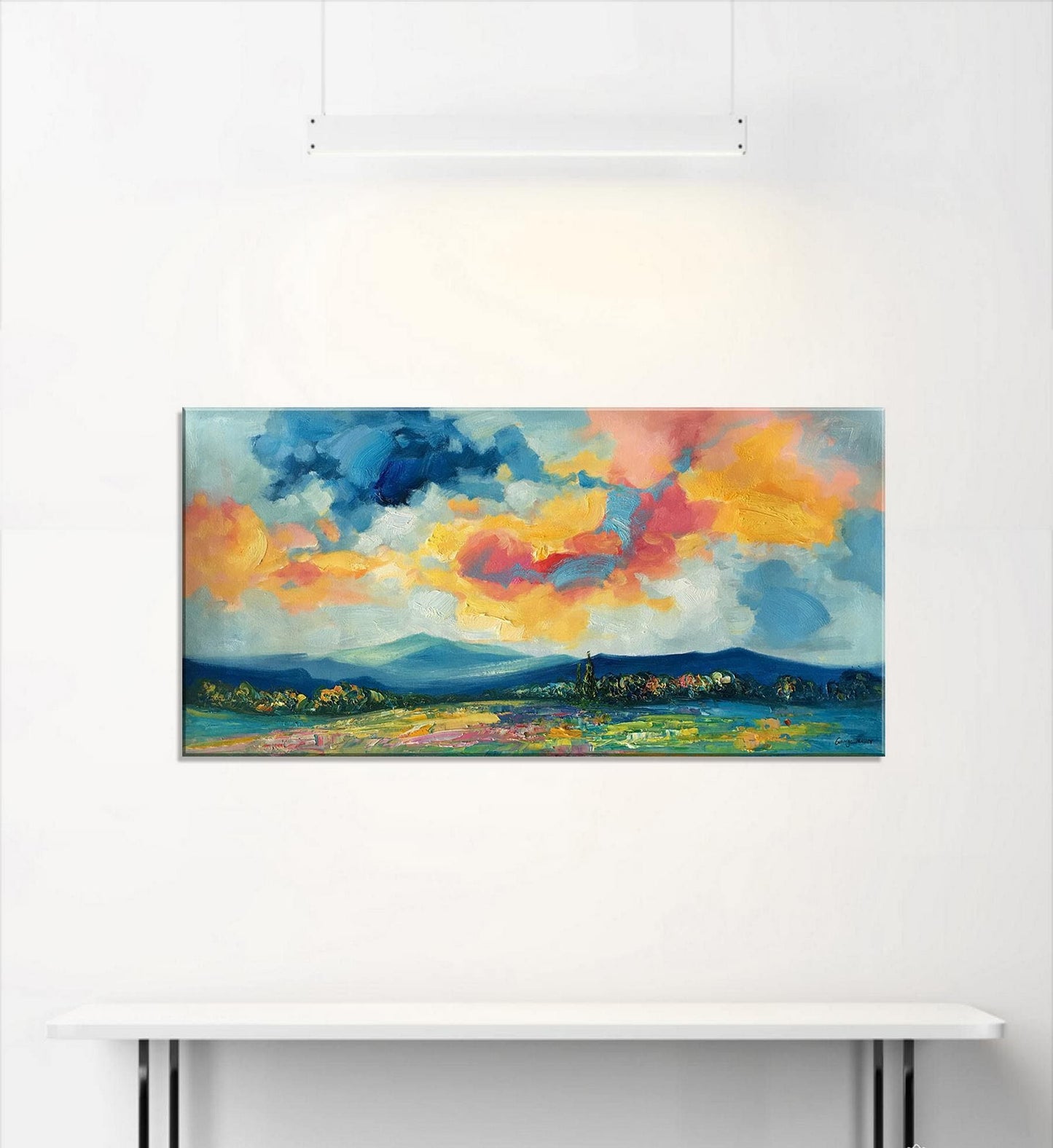 Abstract Landscape Oil Painting, Fine Art, Paintings On Canvas, Landscape, Extra Large Wall Art, Hand Painted, Modern Painting