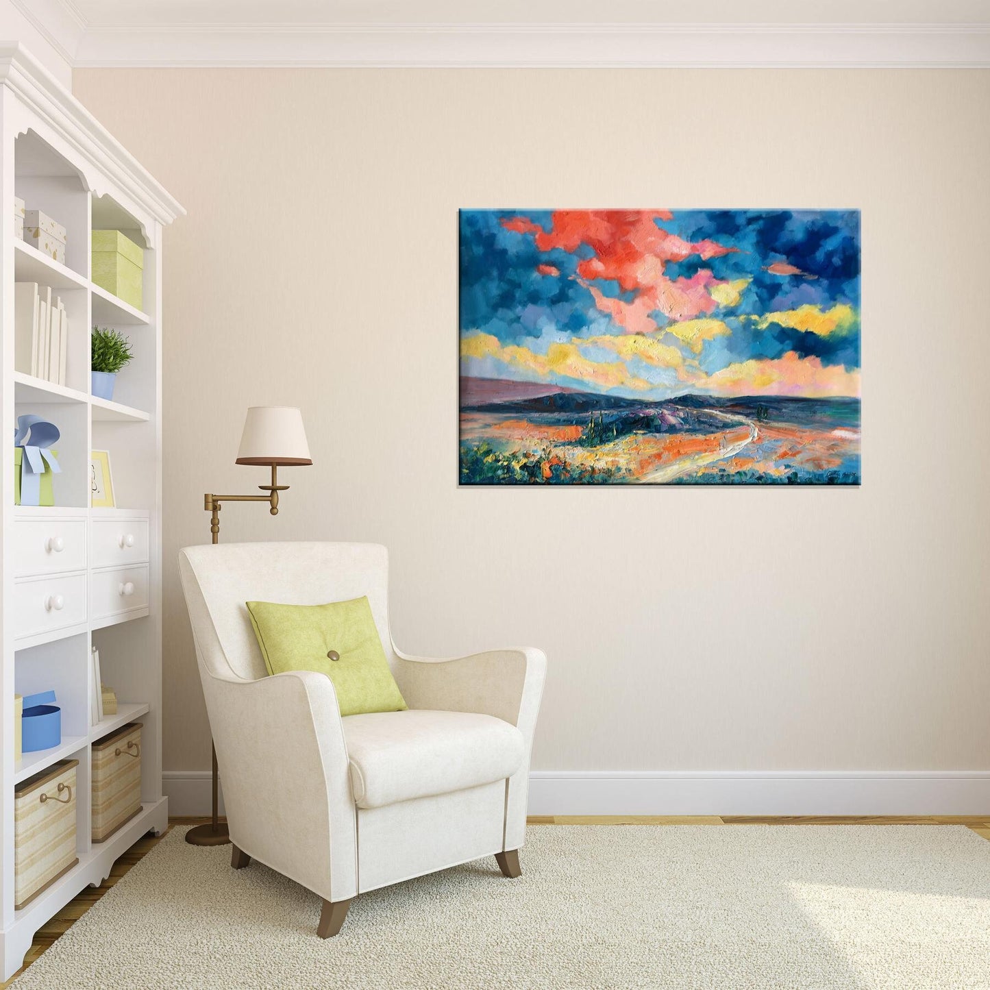 Make Your Wall Pop with Extra Large Abstract Paintings on Canvas - Ready to Ship Today - Original Art