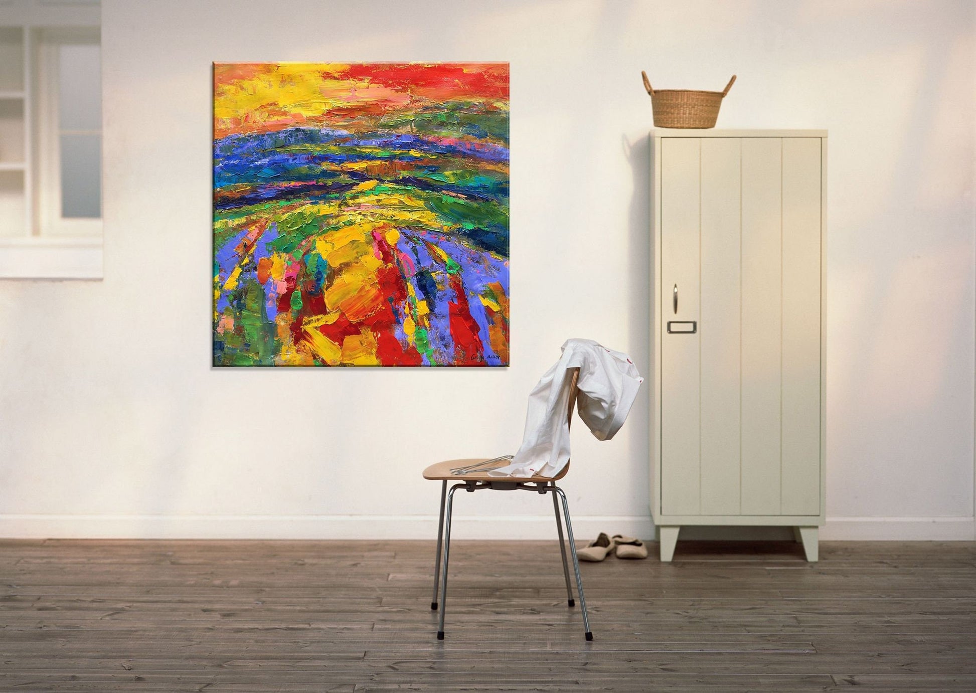 Large Art, Oil Painting Original, Abstract Landscape Painting, Abstract Canvas Painting, Contemporary Painting, Living Room Wall Decor