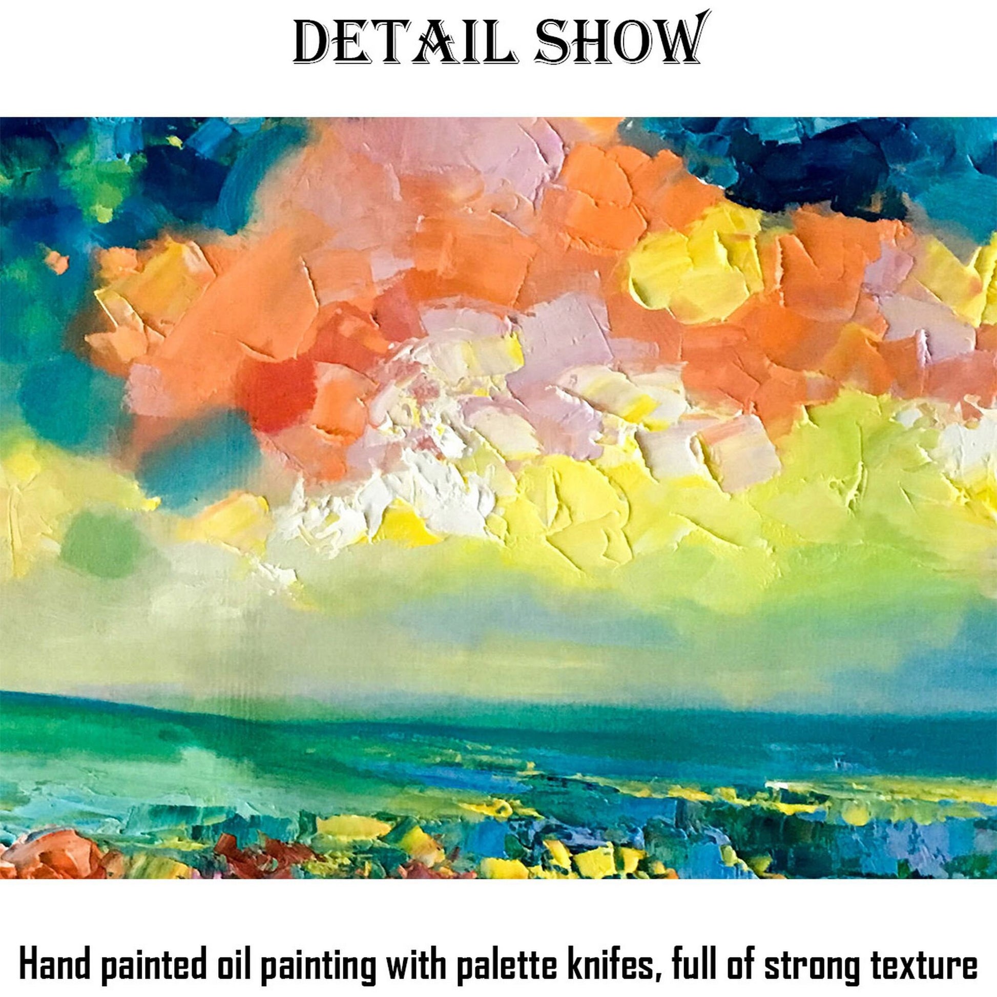 Abstract Painting Landscape, Wall Art Canvas, Original Oil Painting, Original Artwork, Decor Wall Art Original, Extra Large Painting