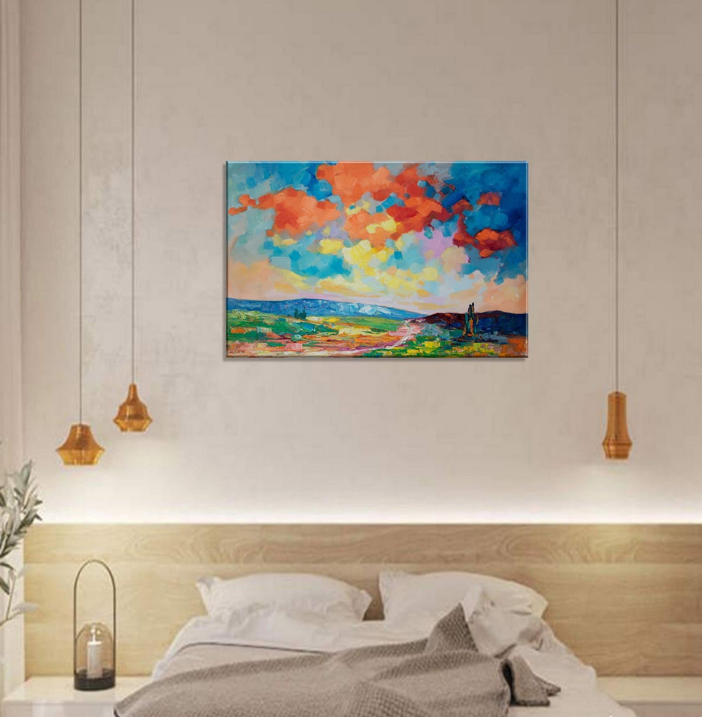 Oil Painting Abstract, Canvas Painting, Modern Art, Large Painting, Landscape Oil Painting, Living Room Wall Decor, Large Wall Art Painting