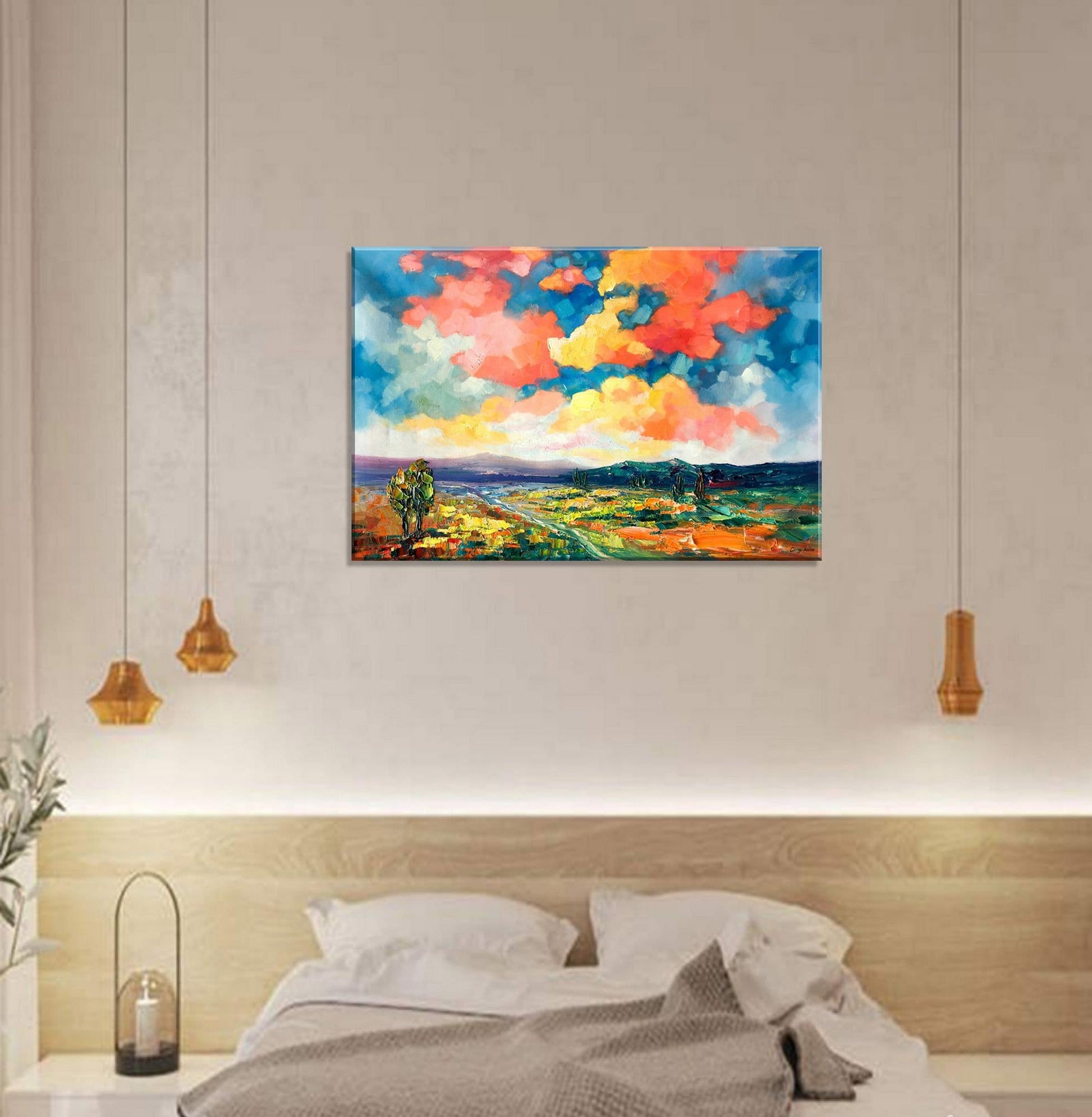 Large Canvas Wall Art, Abstract Landscape Painting, Contemporary Art, Large Abstract Painting, Abstract Painting, Abstract Canvas Painting
