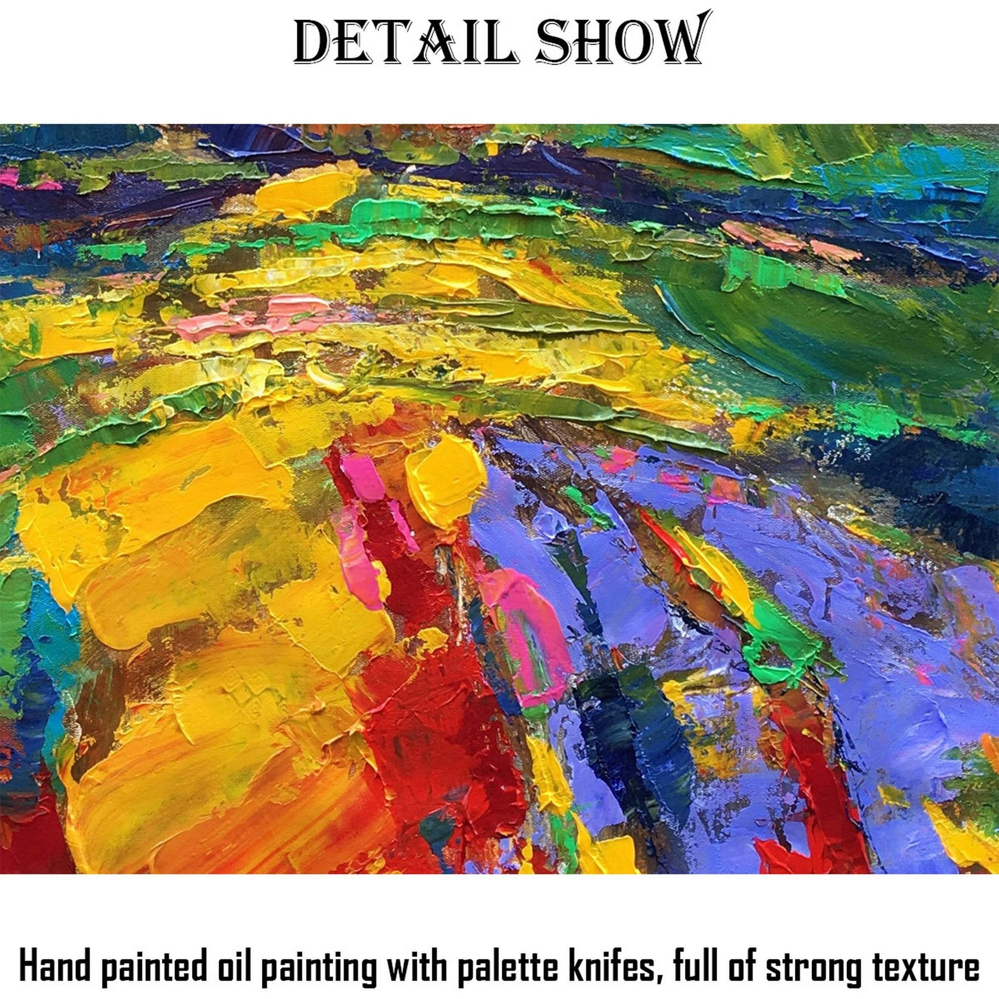 Large Art, Oil Painting Original, Abstract Landscape Painting, Abstract Canvas Painting, Contemporary Painting, Living Room Wall Decor