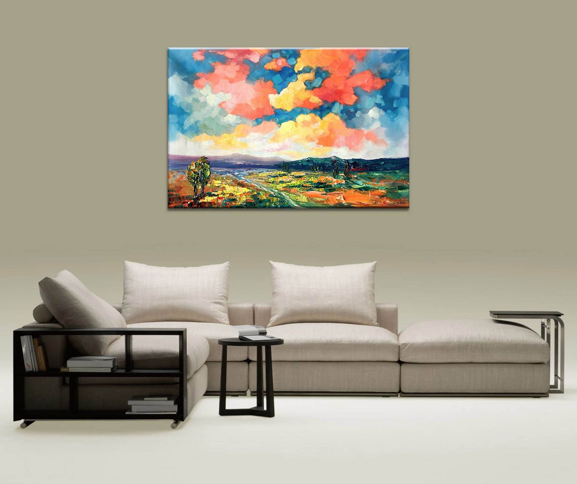 Large Canvas Wall Art, Abstract Landscape Painting, Contemporary Art, Large Abstract Painting, Abstract Painting, Abstract Canvas Painting