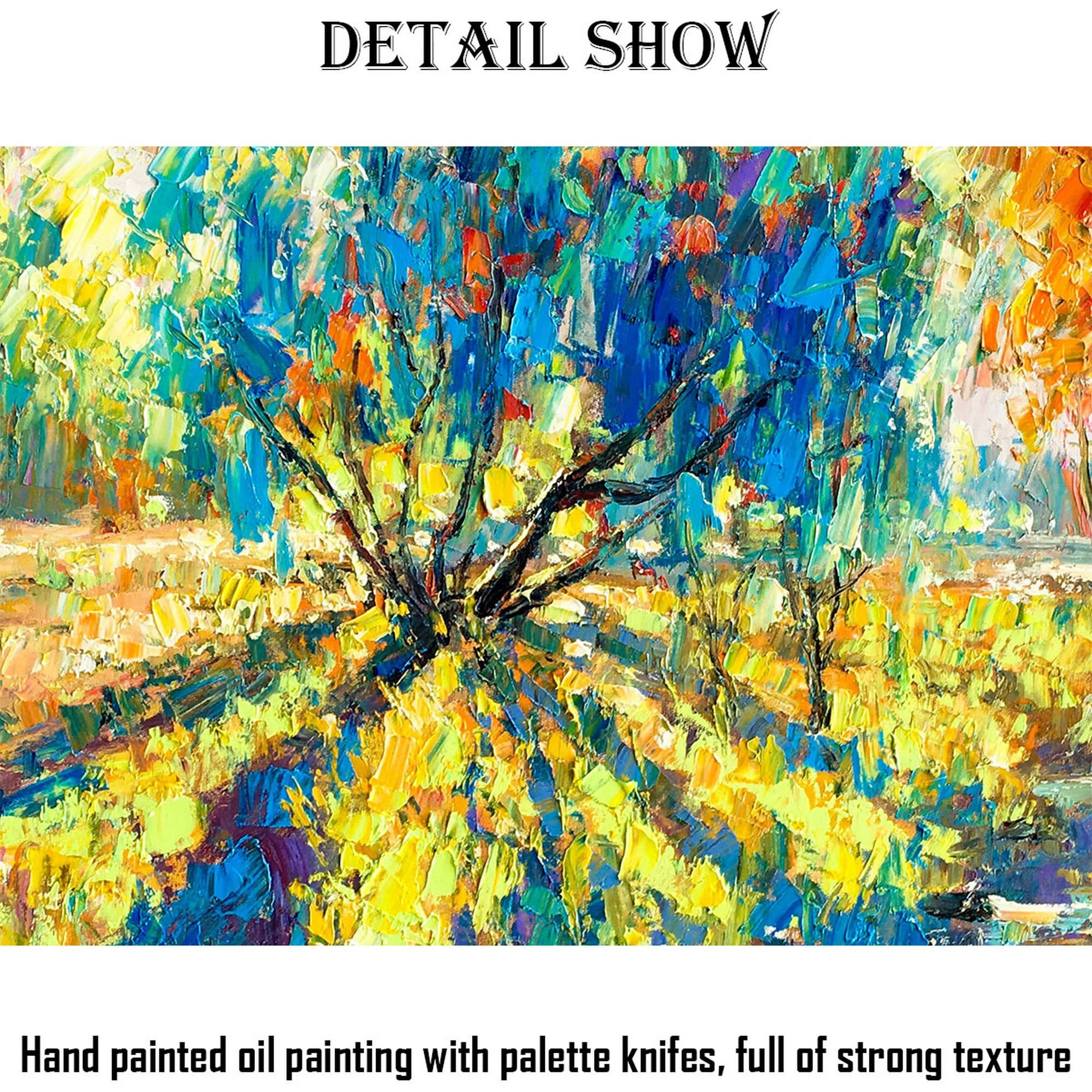 Hand Textured Canvas popular Print of Impressionist Painting