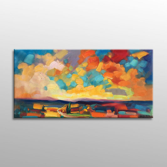 Landscape Painting, Wall Decor, Canvas Painting, Large Canvas Wall Art, Original Abstract Art, Large Oil Painting, Contemporary Painting