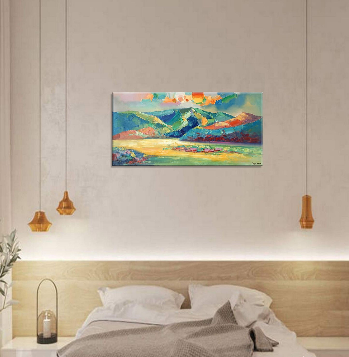 Abstract Landscape Oil Painting, Artwork, Paintings On Canvas, Abstract Landscape, Large Painting, Impressionist Art, Texture Painting